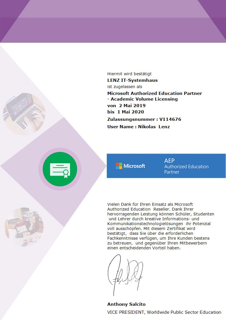 Microsoft EAP Zertifikat